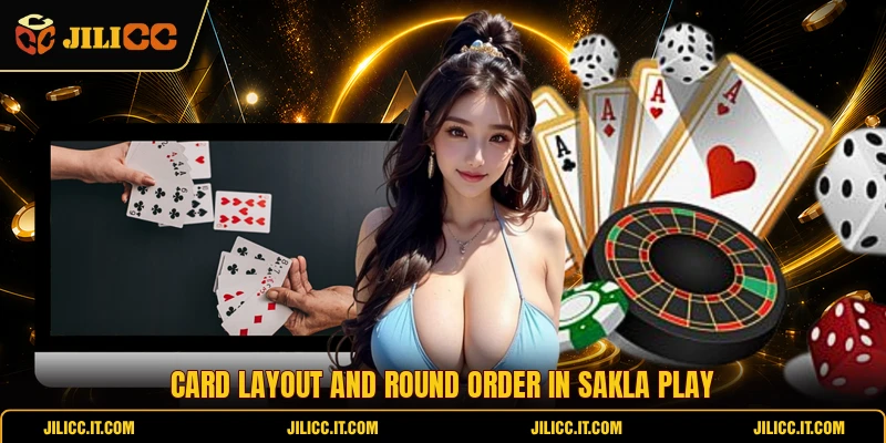 Card layout and round order in Sakla play