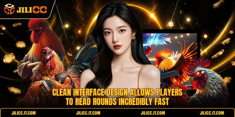 Clean interface design allows players to read rounds incredibly fast 
