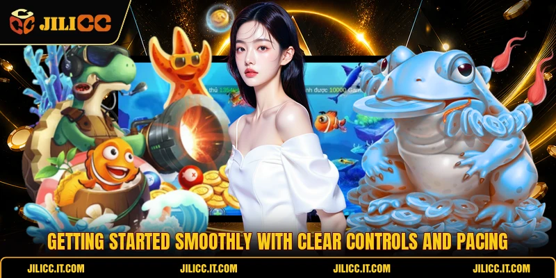 Getting started smoothly with clear controls and pacing