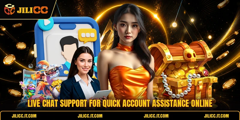 Live chat support for quick account assistance online