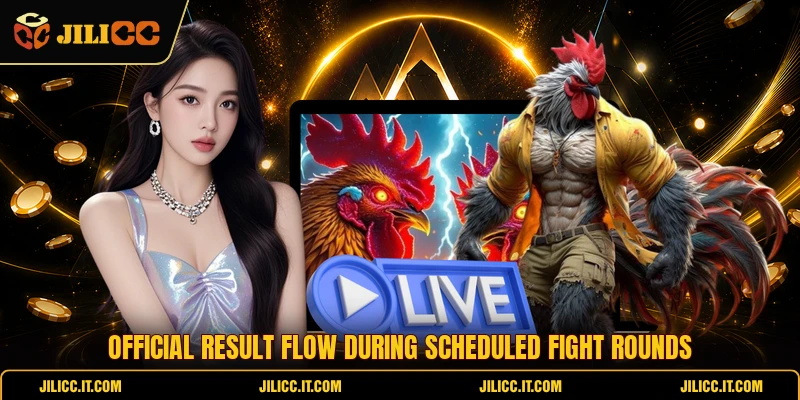 Official result flow during scheduled fight rounds