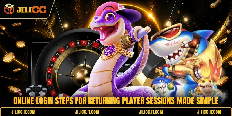 Online login steps for returning player sessions made simple