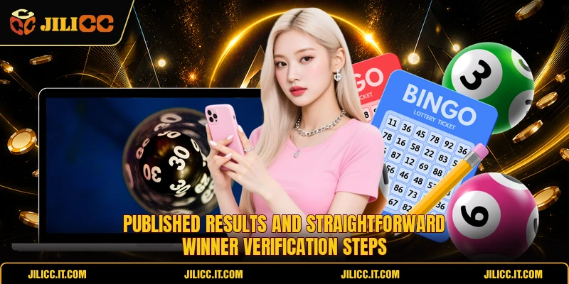 Published results and straightforward winner verification steps
