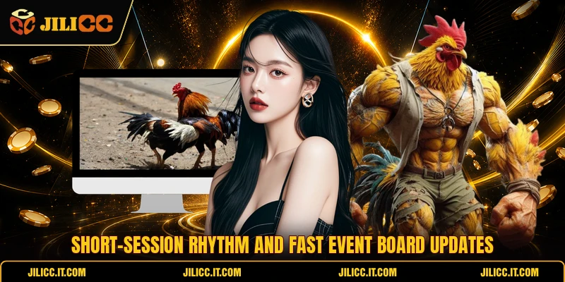 Short-session rhythm and fast event board updates